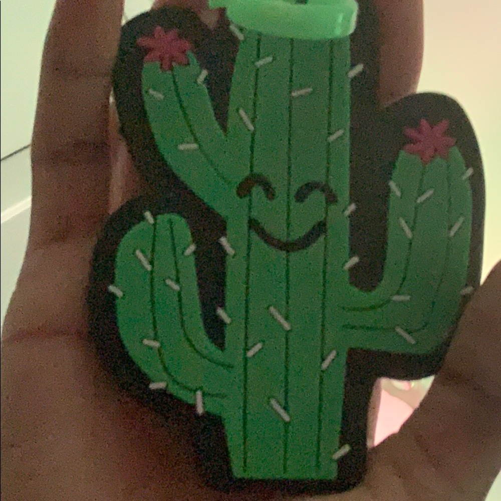 A name tag on the back